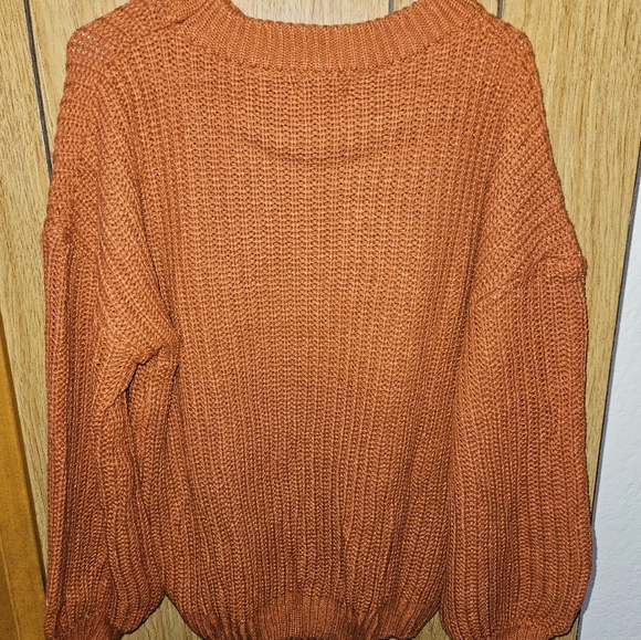 PRETTYGARDEN Women's Sweater Long Sleeve Ribbed Knit Sweater Size L - Picture 4 of 4
